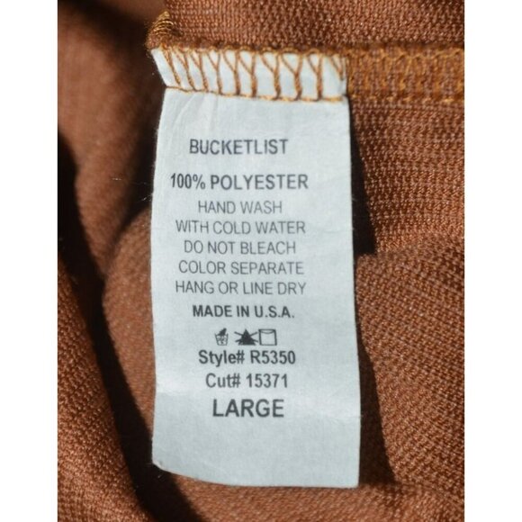 NWT Bucket List Brown Corduroy Shorts Romper Ladies Size L Button Front Casual - Picture 7 of 8